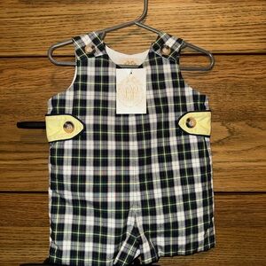 The Beaufort Bonnet Company Plaid Jon Jon - Navy, Green, Yellow